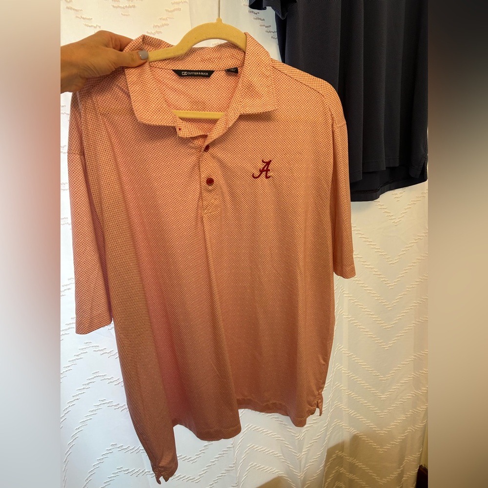 Cutter & Buck Red Polo Shirt Casual Comfort
